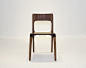 곡선가구 Chair : size 450 450 800 sh450 material walnut, oil. shellac. varnish finish 곡선가구 Chair.