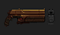 GUNS! Colour , Luke Viljoen : Colour versions of some Hero Grinder guns.
Hero Grinder is a top down, turn based strategy MMO, in development.
Site: http://www.herogrinder.com/
Twitter: @Hero_Grinder

So Some of the constraints for theses weapon designs:

