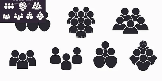 人群数量图标 - 源文件下载【酷图网】人群数量,规模人数,参加会议人数,到场人数,人群增长,减少,人形矢量,创造,人数,数量,扩大,规模,创下 ...