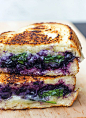 Balsamic Blueberry Grilled Cheese Sandwich