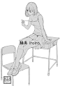 [#制服] 線画iroiroサンプル - 月ノ輪ガモ的插画 - pixiv : ５月１日に頒布しました「線画iroiro」のサンプルになります。A5　28P　モノクロとなっております。メロンブックスhttps://www.melonbooks.co.jp/detail/detai