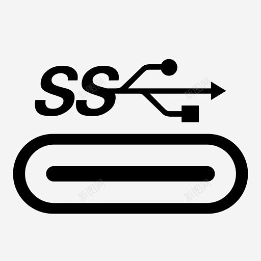 高速usb c图标