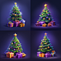 d463_small_christmas_tree_with_presents_and_gifts_on_purple_bac_a31b2ce2-89d1-40ce-8cac-4bfe576275df