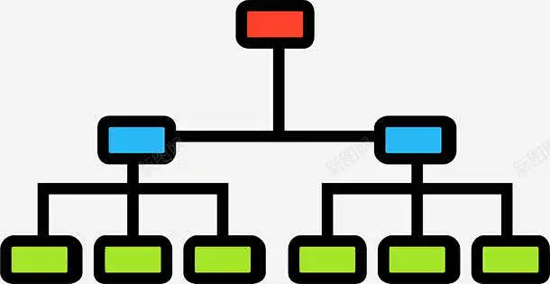 组织架构图图标 平面电商 创意素材-花瓣网