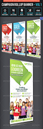 Campaign Roll Up Banner | Volume 1 - Signage Print Templates
