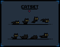Catset by seethingswarm ︰ Pixel-art cat sprite pack(15BE6)