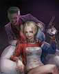 Suicide Squad Harley Quinn&Joker fan art, Sung Uk Kim : Harley Quinn&Joker fan art