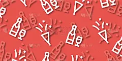 圣诞图案背景壁纸(圣诞物品系列，阴影版，JPEG)