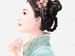 古代美女高清素材 中国风 人物 卡通 古代 古代美女 古风 唯美 手绘 美女 免抠png 设计图片 免费下载