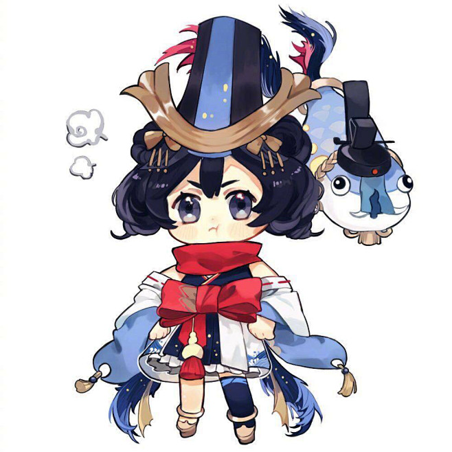 阴阳师-金鱼姬 绘梦星海Q版
