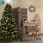 3ds Max Interior Christmas Tree Decor
