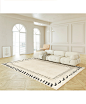 yulive侘寂奶油客厅地毯轻奢2022新款复古轻法式风卧室床边高级感-tmall.com天猫