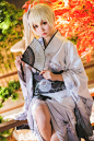 【缘之空】COS正片春日野穹白丝制服 Coser星之迟迟