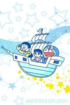 一组哆啦A梦主题手机壁纸素材