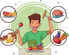 青年男人,健康食物,清新,环境,面包,食品,平衡,维生素,西瓜,烹调