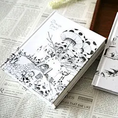特价 韩国精灵世界硬抄日程本行程记事本赠小本可爱手绘插画.B6
