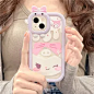 Ready StockCasing for iPhone 14 13 12 11 Pro Max X XR Xs Max 8 7 6s 6 Plus SE 2020 Cartoon Kuromi Cute Lens Phone Case Clear Soft Protective Cover