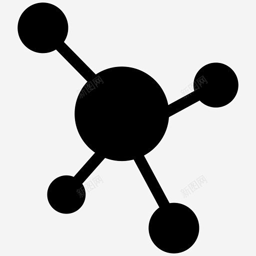 分子原子化学结构图标 页面网页 平面电商 创意素材