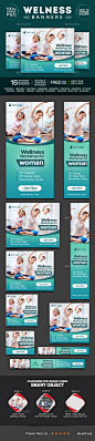 Health & Beauty Banners - Banners & Ads Web Elements