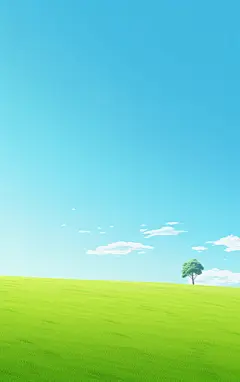 草地壁纸植物壁纸蓝天白云