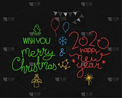 新年前夕,雕刻图像,乱画,文字,天气,高雅,事件,贺卡,装饰物