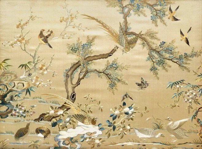 粤绣(Guangdongembroidery)是以广东省潮州市和广州市为生产中心的手工丝线刺绣的总称，包括潮绣和广绣两大分支，是中国四大名绣 ...