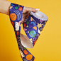 Matisse In Space Marketing Tape - Marketing for your postage boxes : This illustrated Marketing Tape inspired by Matisse would suit SO many businesses. It's so vibrant, playful and fun and has so many colours in it, so if you're a colourful creative of an