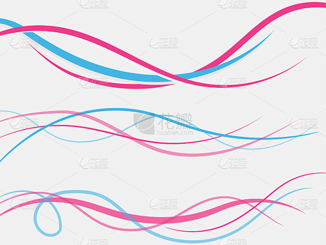 Vector colors wavy wave abstract swoosh background