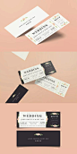 婚礼邀请函模板 Wedding Invitation Ticket 