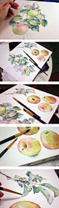 Apple wreath on Behance