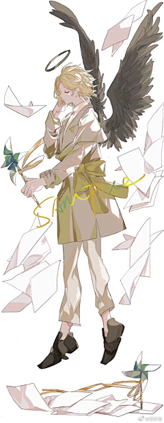 曲平仄采集到插画 人物篇