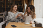 smiley-girlfriends-having-coffee