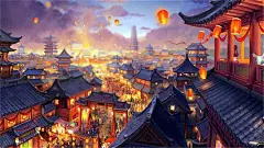 古代街道 十五_好搜图片