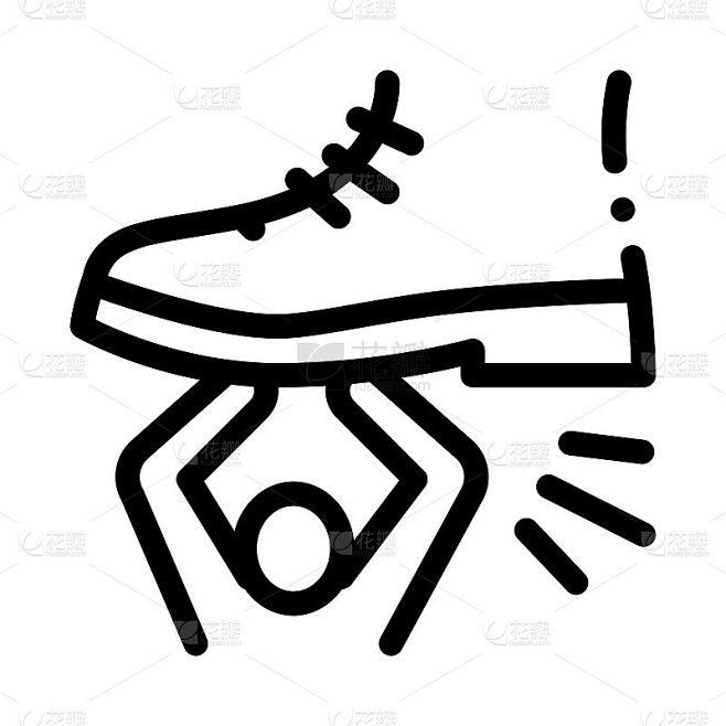 人类抑制图标矢量轮廓插图