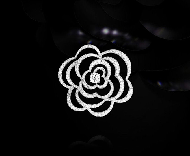 香奈儿2011高级珠宝冬日绽放山茶花