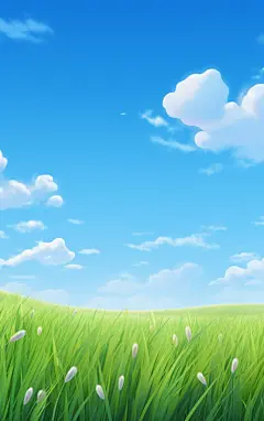 简约蓝天白云素材图壁纸背景