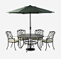 咖啡馆室外桌椅高清素材 免扣PNG 创意 太阳伞 室外椅子 户外 时尚 椅子 免抠png 设计图片 免费下载