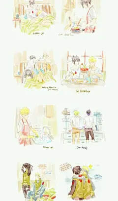 早安·午安·晚安.
佐鸣  鸣佐  佐助  鸣人  二柱子  太子