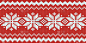 针织红色无缝斯堪的纳维亚圣诞模式