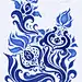 水彩手绘抽象花