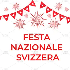 瑞士国庆日手写意大利字。瑞士假日排版海报。易于编辑矢量模板横幅，传单，贴纸，衬衫，贺卡，明信片等