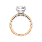 Two-Tone Solitaire Diamond Engagement Ring | ever&ever