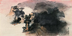 oyyxdy828采集到张大千粗笔山水