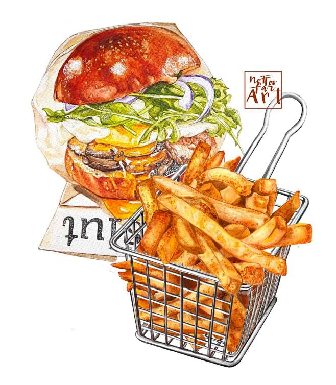 美食插画