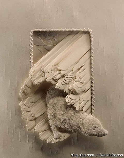 [转载]出神入化惊为天工的纸雕艺术