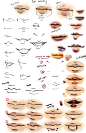 Anime and Realism lips tips by *moni158 on deviantART