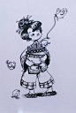 【越南插画师Dung Ho人物插画欣赏】<br/>Dung Ho 是一位自由插画师，她是一个名为 VIETNAMESE ARTISTS 组织的成员之一，主攻儿童绘本、角色设计及游戏设计。Dung Ho 笔下的卡通人物单眼皮居多，时常带着一股子倔强的调皮劲，给画面增添了许多趣味性。