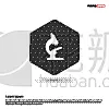 显微镜,图标,分离着色,白色,生物学,微生物学,概念,科学家,技术,装饰