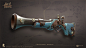 Blunderbuss of The Wailing Barnacle. High poly and Low poly models made by me. 
Textures done by Jenia Todorova. Concept done by Martin Georgiev.
For more, please visit http://www.bonartstudio.com