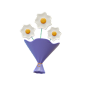 Flowers Bouquet 3D Illustration